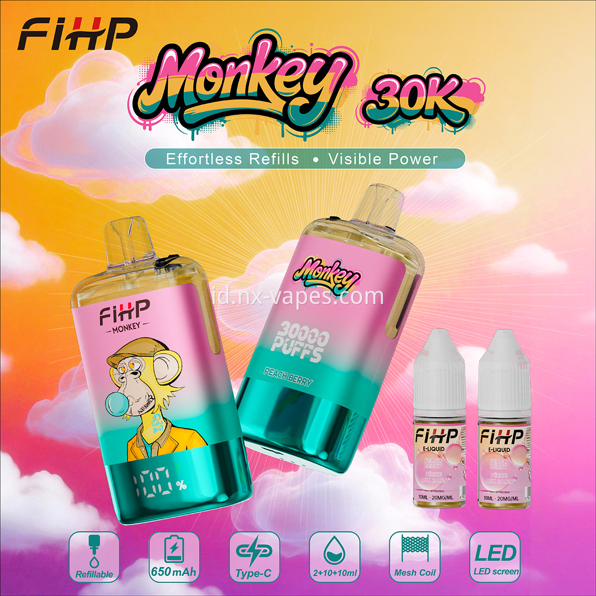 fihp-monyet-30k-sekali pakai-vape-43 fihp-monkey-30k-disposable-vape-43